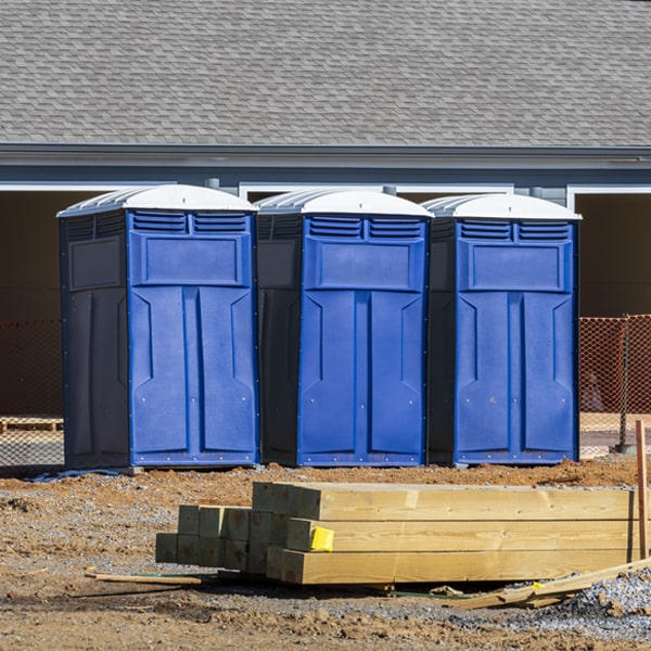 what is the expected delivery and pickup timeframe for the portable toilets in Big Creek WV